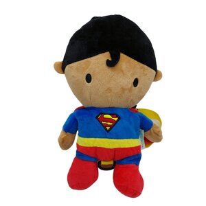 Kids embrace Superman Plush Stuffed Animal backpack travel Buddy 13 inches